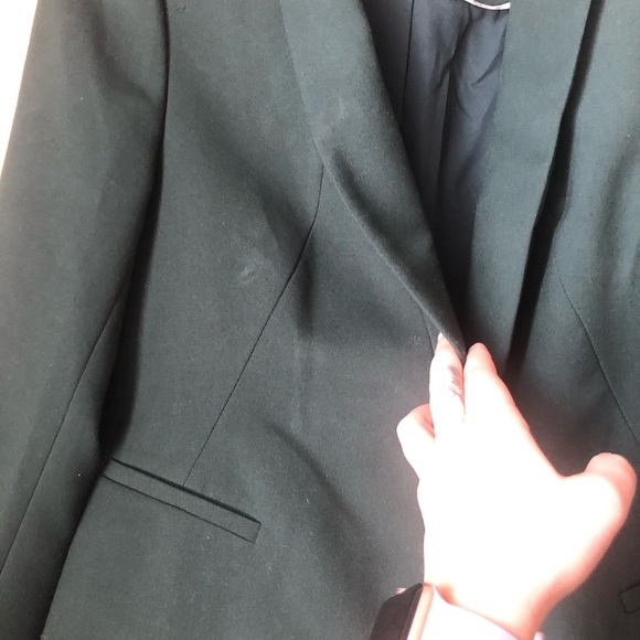 LOFT Open Blazer in Forest Green Size 2 - Picture 3 of 3